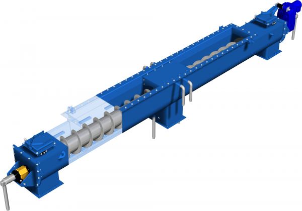 Спиральный шнековый конвейер